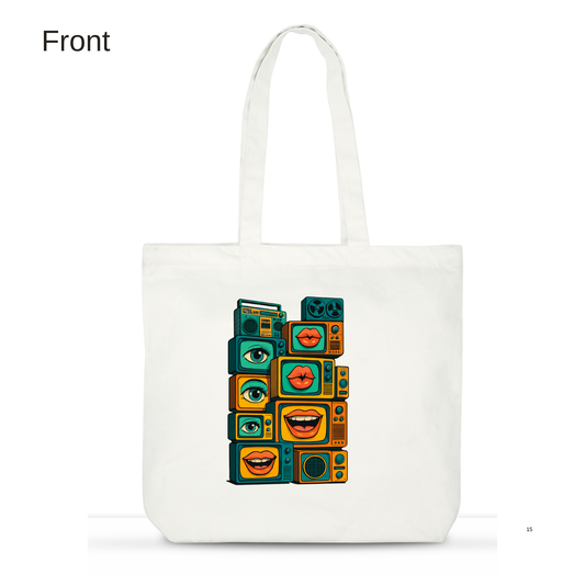 Sensory broadcast tote bag