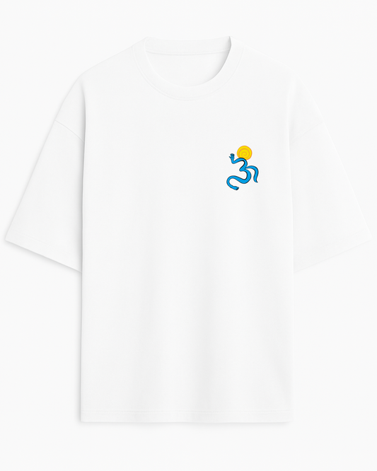 OM – Embroidered (Unisex Terry Oversized Tee)
