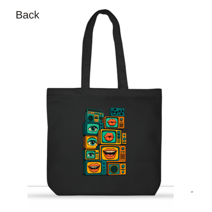 Sensory broadcast tote bag