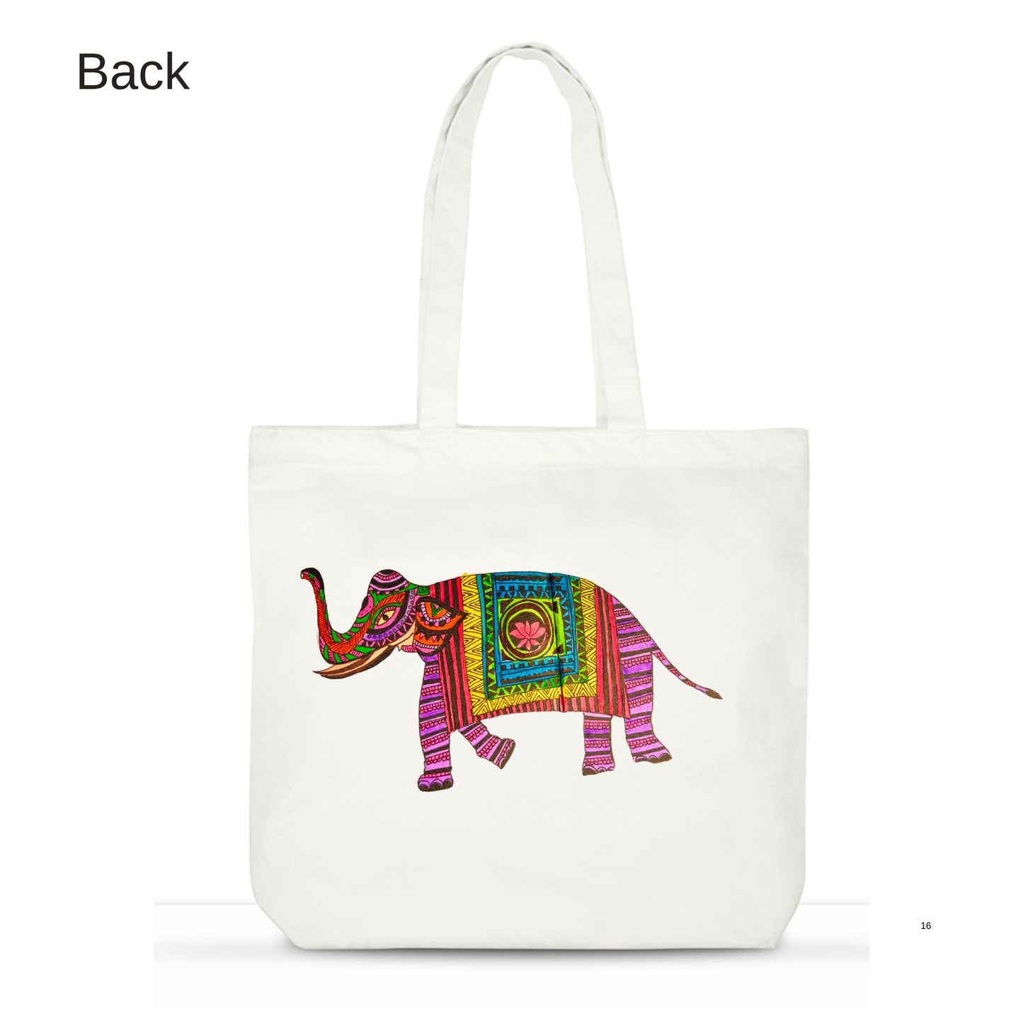 Haathi On The Go – Madhubani Tote