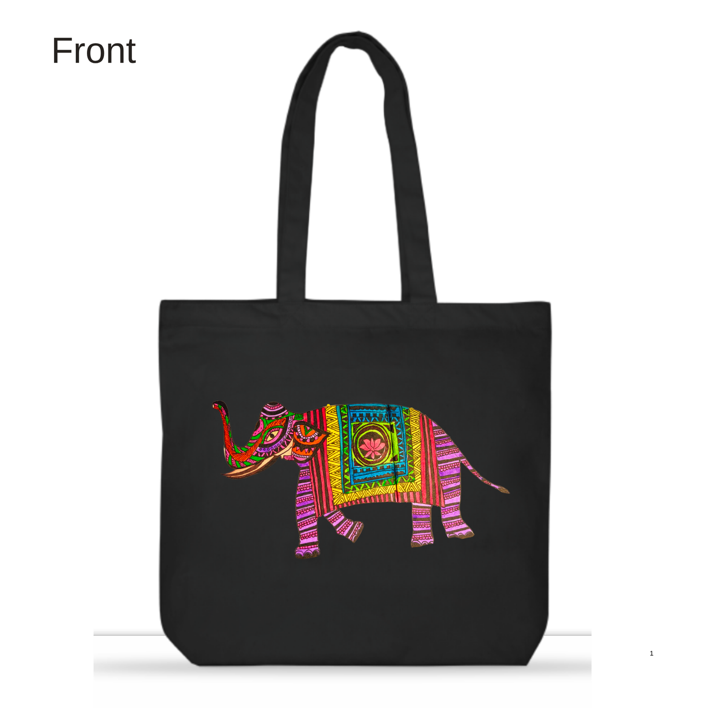Haathi On The Go – Madhubani Tote