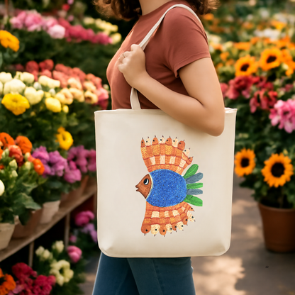 Matsya Magic – Madhubani Tote