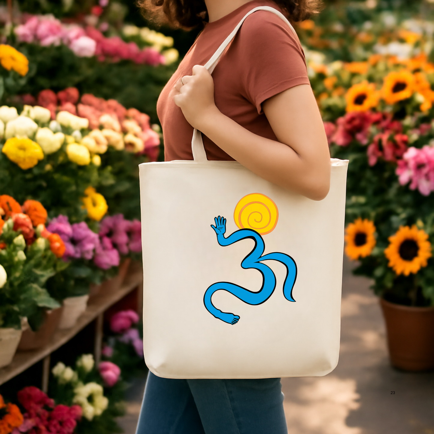 Om Spiral Tote