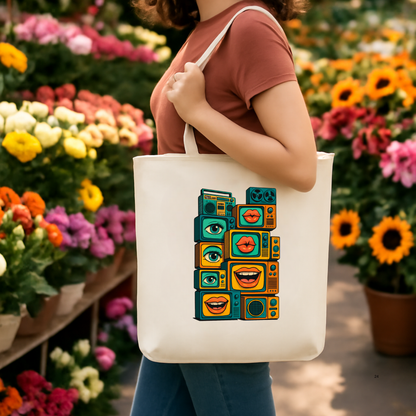Sensory broadcast tote bag