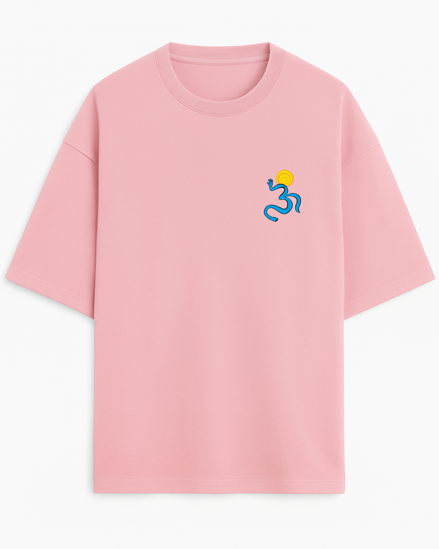 OM – Embroidered (Unisex Terry Oversized Tee)