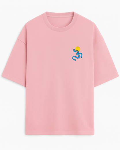 OM – Embroidered (Unisex Terry Oversized Tee)