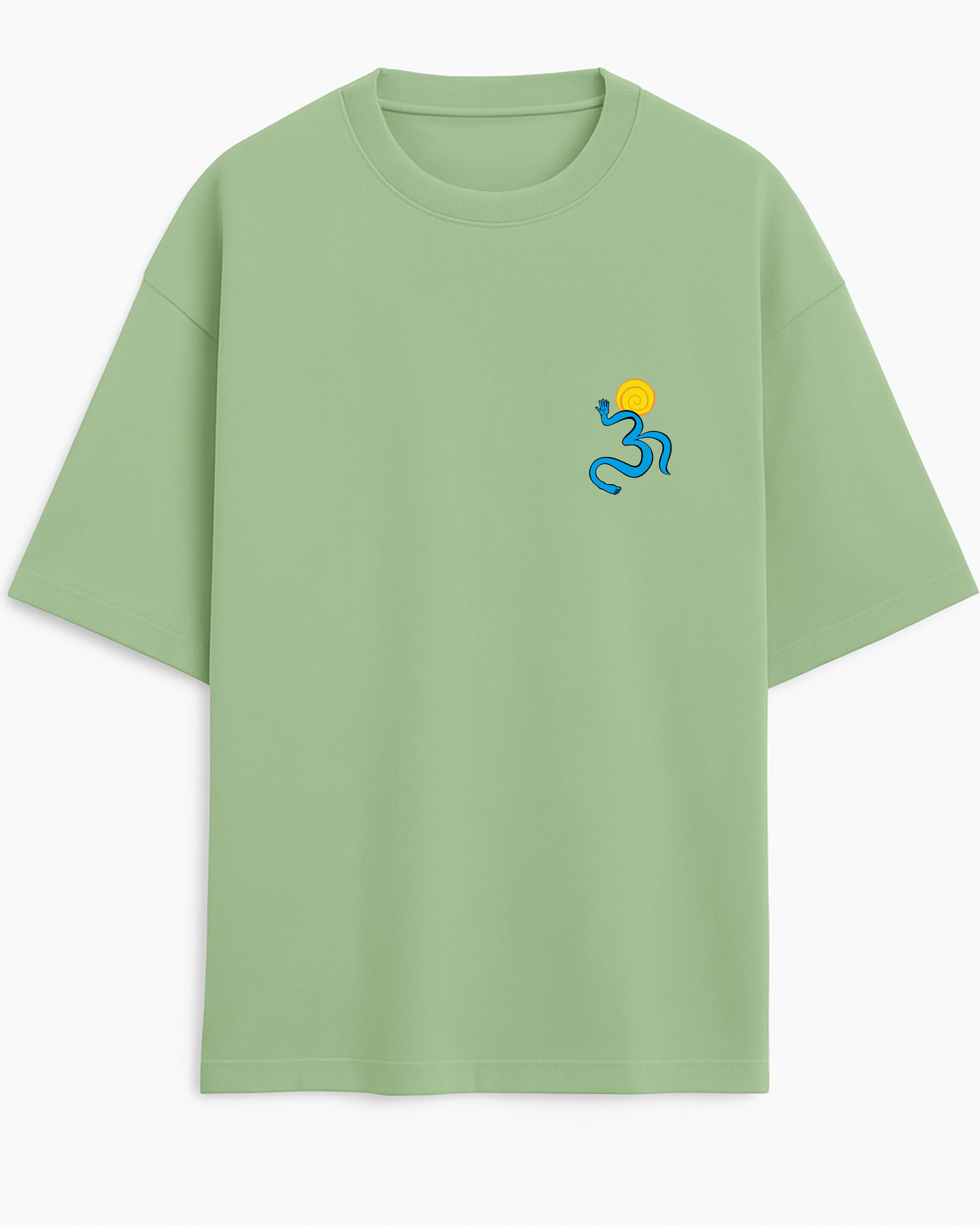 OM – Embroidered (Unisex Terry Oversized Tee)
