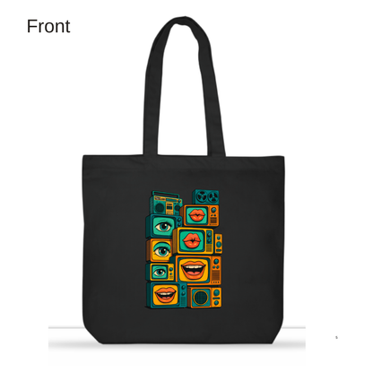 Sensory broadcast tote bag