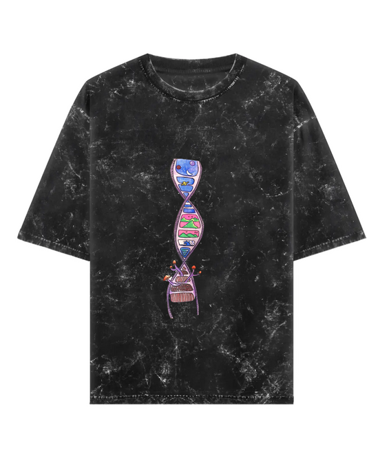 Nature Code: DNA of the Wild Tee (Unisex Acid Washed Oversized Tee)