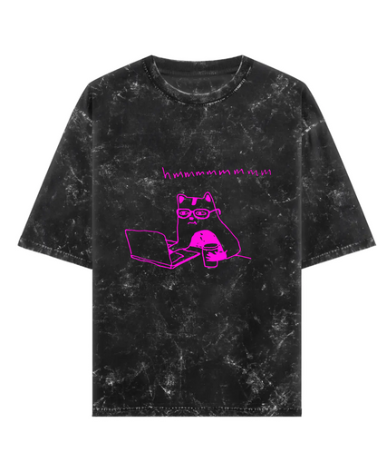 Silent Judger’s Club(Unisex Acid Washed Oversized Tee)