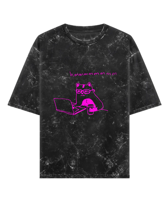 Silent Judger’s Club(Unisex Acid Washed Oversized Tee)