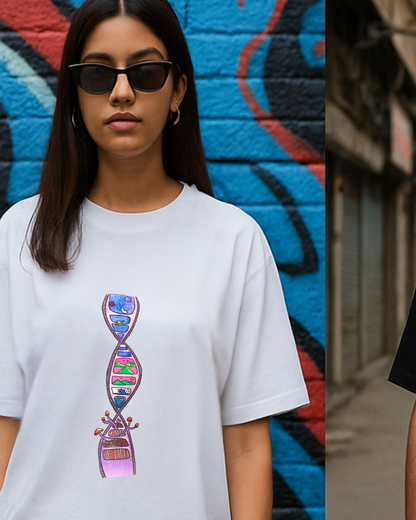 Nature Code: DNA of the Wild Tee(Unisex Oversized Classic T-Shirt)